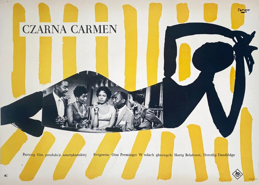 Czarna Carmen — Original Polish Film Poster (Wojciech Fangor, 1959)